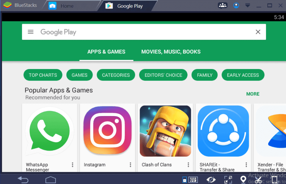 download playstore on pc